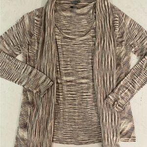 Silk Cardigan and Tank Set